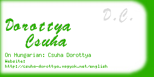 dorottya csuha business card